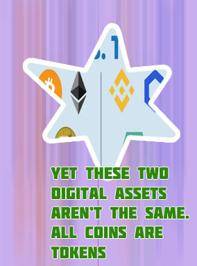 Crypto coin vs token